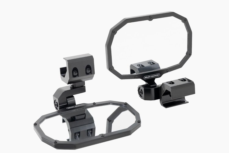 99208 UTV Aluminum Side View Mirrors, Vertical