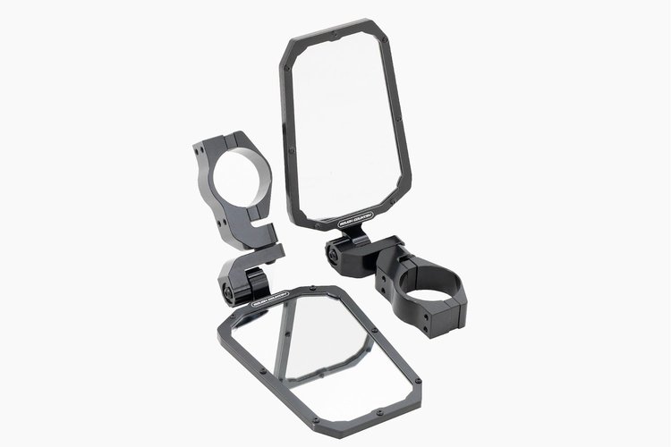 99209 UTV Aluminum Side View Mirrors, Horizontal