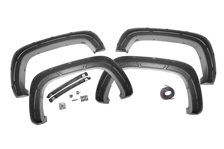 A-C12011-GXP Defender Fender Flares Fits Select Chevy Silverado 2500 HD/3500 HD, GXP Lakeshore Blue