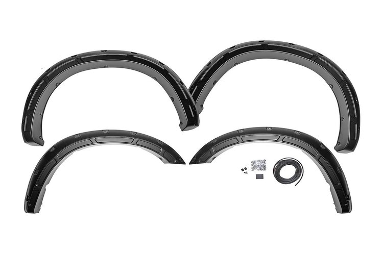 A-D10917-PSC Defender Fender Flares Fits Select Ram 2500 2WD/4WD, PSC Billet Silver