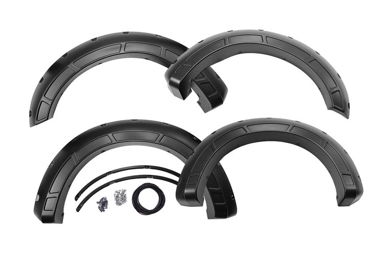 A-F21112-BN Fender Flares, Defender, BN Silver Spruce, Ford F-250/F-350 Super Duty (17-22)