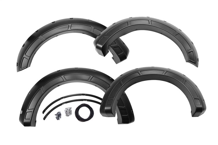 A-F21112-M7 Pocket Fender Flares; Defender; Carbonized Gray;
