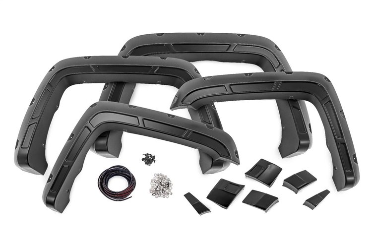 A-G11611-GAN Pocket Fender Flares; Defender; Silver Ice Metallic;