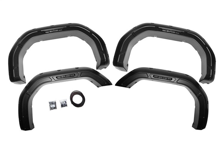 A-G12011 Defender Pocket Fender Flares, Fits Select GMC Sierra 2500 HD/Sierra 3500 HD