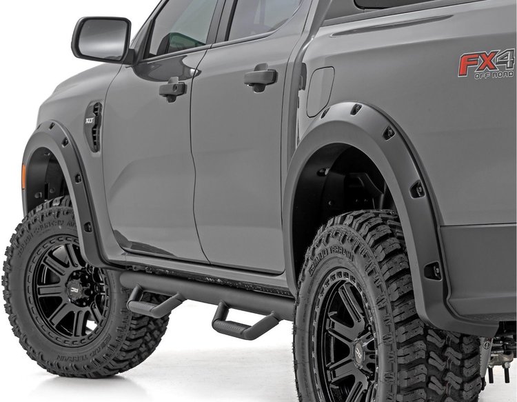 F-F12401-G1 Pocket Fender Flares, G1 Absolute Black, Ford Ranger 2WD/4WD