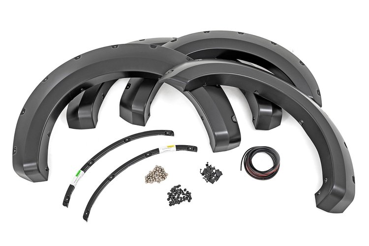 F-F21112-JS Pocket Fender Flares, JS Iconic Silver, Ford F-250/F-350 Super Duty (17-22)