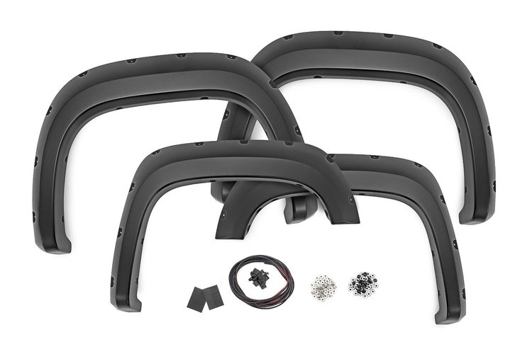 F-G10717-GIW Pocket Fender Flares, 5'9 in. Bed, GIW Graystone, GMC Sierra 1500 (07-13)