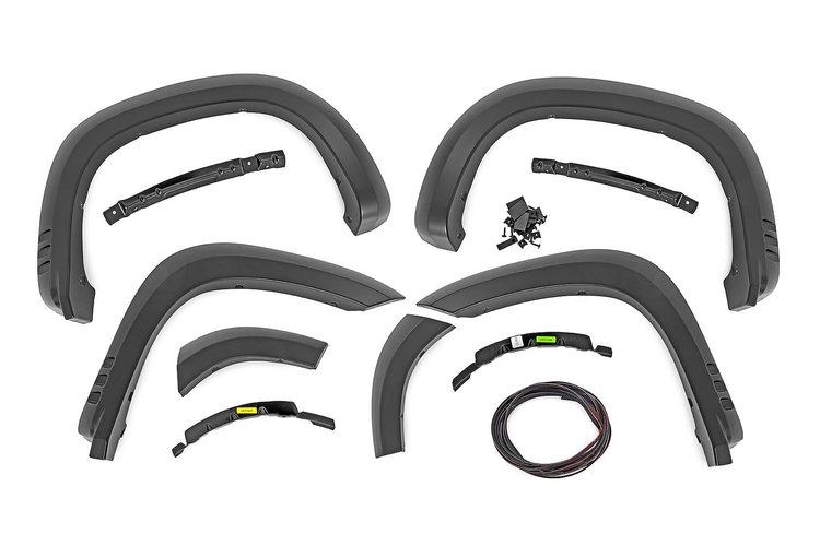 F-C319201A-GHR Fender Flares, SF1, GHR Forest, Chevy Silverado 1500