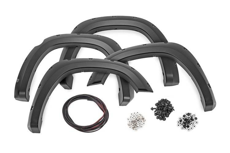 F-D10914A-PRD Pocket Fender Flares, PRD Deep Red, Ram 1500 2WD/4WD