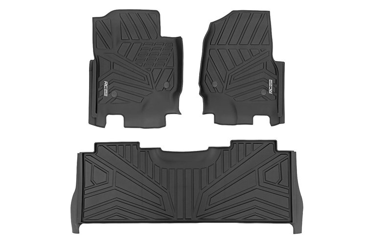 FF-51712 Flex-Fit Floor Mats, Front and Rear, Ford F-250/F-350 Super Duty