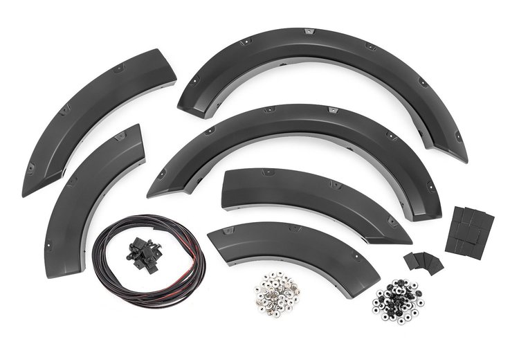 F-F11612A-RCGB Pocket Fender Flares, Gloss Black, Ford Bronco Sport 4WD