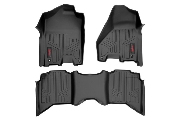 M-31213 HD Floor Mats - Front/Rear Combo (Crew/Mega Cab w/Full Length Floor Console)