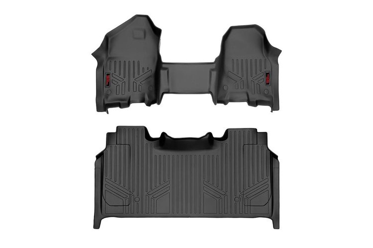 M-31420 Hvy Dty Flr Mts (F/R, 19-20 Ram 1500, Crew Cb, Hlf Cnsl w/Rear Undr Seat Storg)