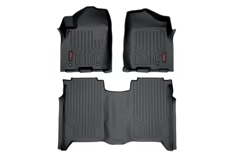 M-81602 Heavy Duty Floor Mats (Front/Rear) - (04-15 Nissan Titan; Crew Cab)