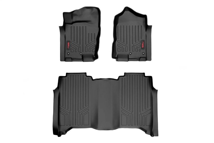 M-81715 Heavy Duty Floor Mats; Front/Rear; Front Bench Seat;