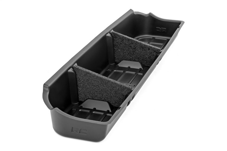 RC09241 Under Seat Storage Compartment; Custom-Fit; Super Crew;
