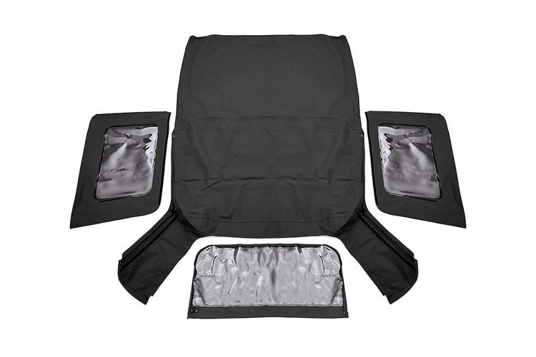 RC85240.35 Jeep Replacement Soft Top, Black (07-09 JK Wrangler 2 Door)