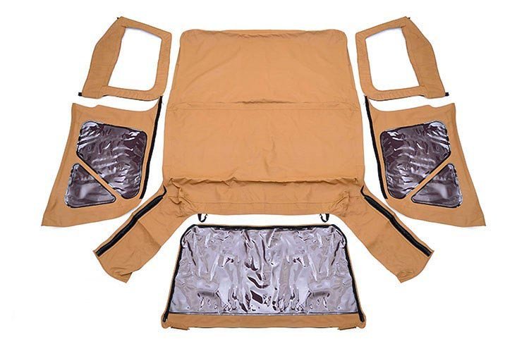 RC85350.70 Jeep Replacement Soft Top, Spice (97-06 TJ Wrangler Half Steel Doors)