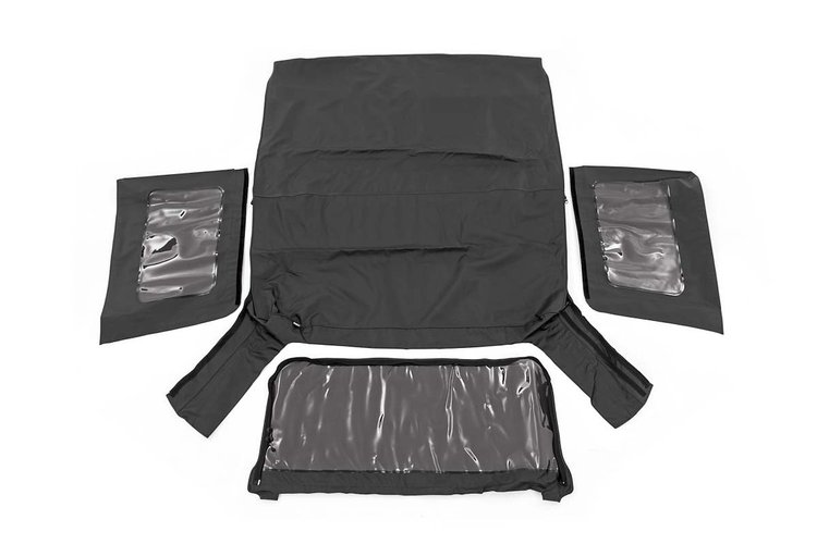 RC85460.35 Jeep Replacement Soft Top, Black (10-18 Wrangler JK 2 Door)