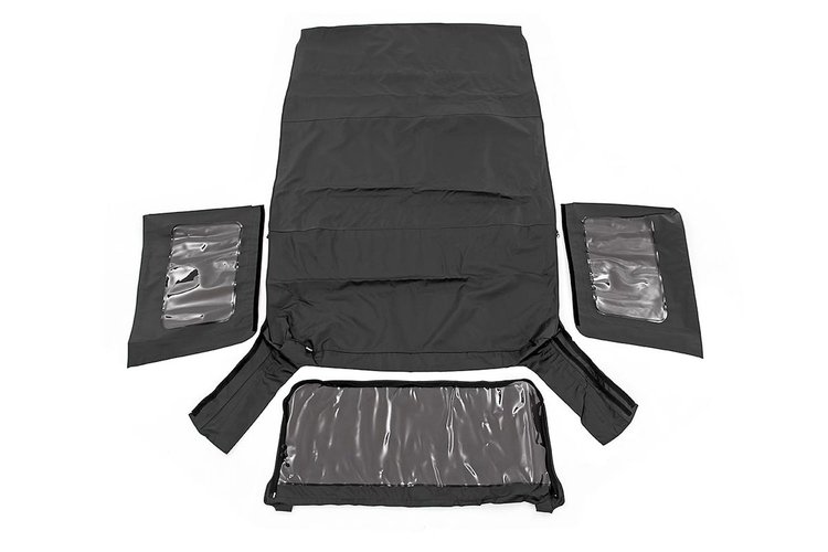 RC85570.35 Jeep Replacement Soft Top, Black (10-18 Wrangler JK 4 Door)