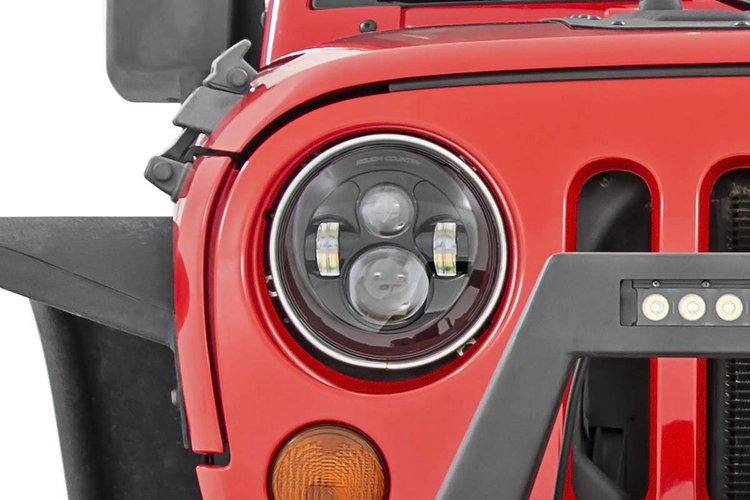 RCH5000 Jeep 7in LED Projection Headlights (Wrangler TJ, JK)
