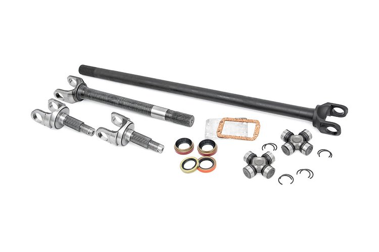 RCW24110 4340 Chromoly Replacement Front Axle Kit - D30 27 Spline (TJ/LJ/YJ/XJ/MJ/ZJ)