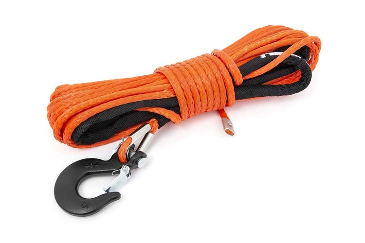 RS143 Orange 1/4in Synthetic Winch Rope, UTV, ATV