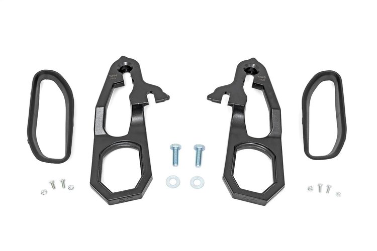 RS185 Forged Tow Hooks; w/Bezel Combo;