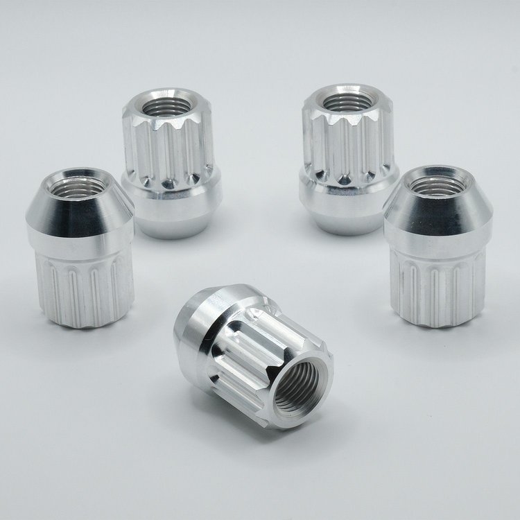 LN-11AP Billet Aluminum Lug Nut Set, 12-Point, 1/2 in.-20 Thread, Conical Seat - 60-Degree [Polished]