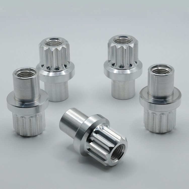 LN-417SP Billet Aluminum Lug Nut Set, 12-Point, 14 mm x 1.5, Shank Seat [Polished]