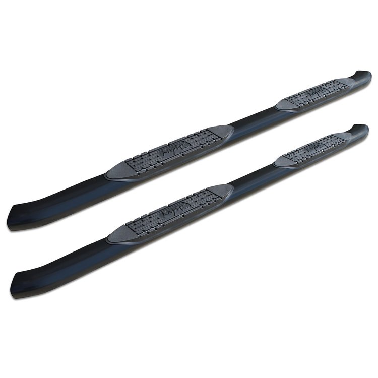 1502-0492B Raptor Series 4 in OE Style Curved Oval Steps, Black E-Coated Alloy Steel, Fits Select Dodge Ram 2500/3500 Mega Cab