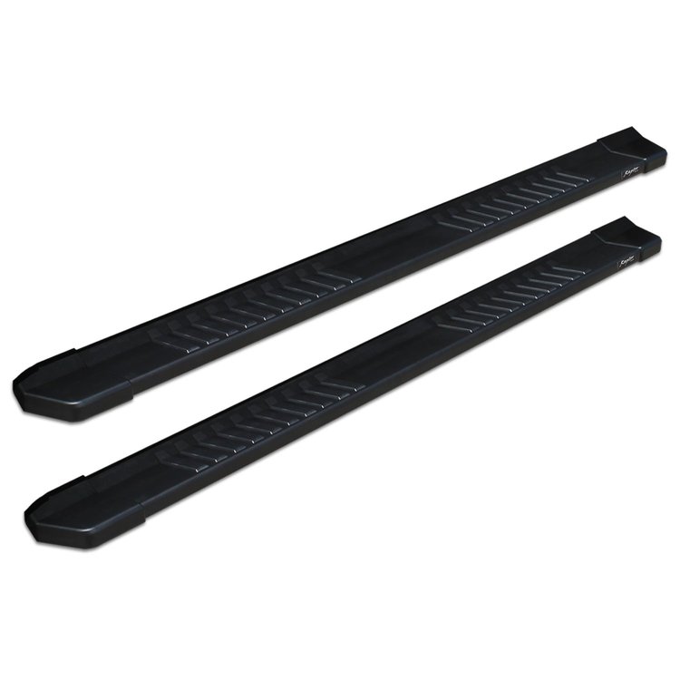 1703-0344BT 6 in OEM Style Slide Track Running Boards, Black Aluminum, 99-16 Ford F-250/F-350 Super Duty Crew Cab
