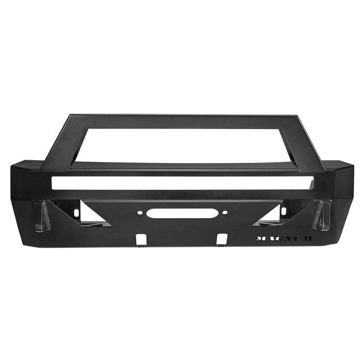 FBM75TYN-RT Magnum Front Stubby Winch Ready Bumpers, Black Textured Alloy Steel, 14-23 Toyota 4Runner
