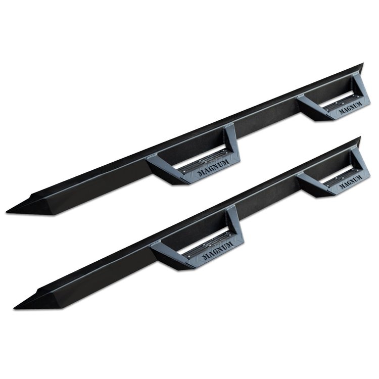 RTS71JP Magnum RT Drop Steps, Black Textured Alloy Steel, 07-18 Jeep Wrangler JK/JKU 4-Door