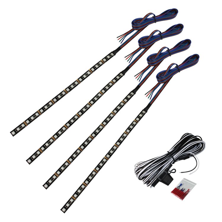UNV-LED-LIGHT-KIT-RGB Raptor Series RGB LED Lights, 10 in Universal RGB LED Light Strip Kit