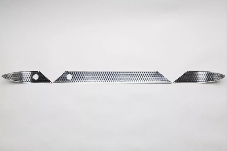 DT55-105 Dash Trim Set 1956 Chevy Tri-Five, W/O Radio Cutout [Polished]