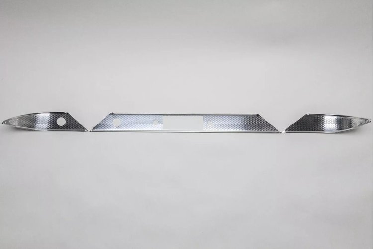 DT55-200 Dash Trim Set 1959 Chevy Tri-Five, Stock Version, W/O Black Silk Screening [Polished]
