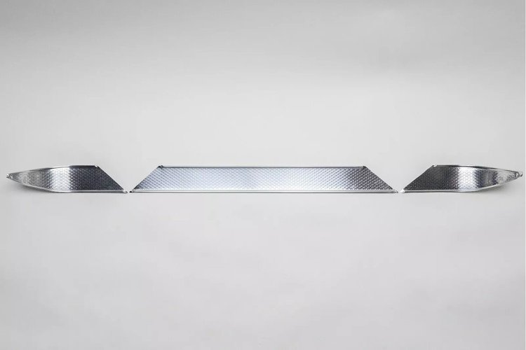 DT55-210 Dash Trim Set 1961 Chevy Tri-Five, W/O Holes, W/O Black Silk Screening [Polished]