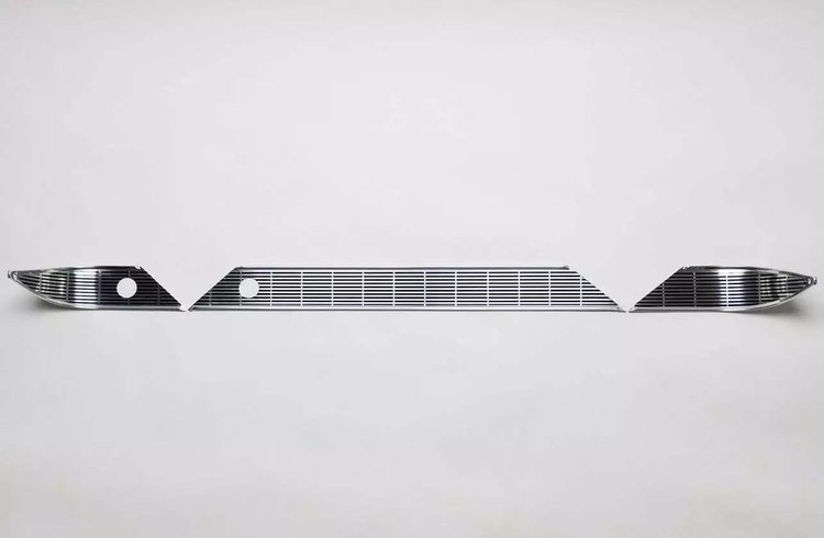 DT56-105 Dash Trim Set 1956 Chevy Tri-Five, W/O Radio Cutout [Polished]