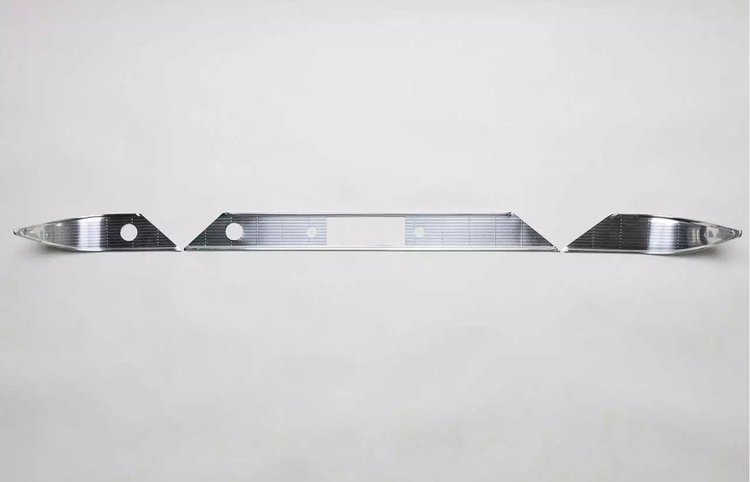 DT56-200 Dash Trim Set 1956 Chevy Tri-Five, Stock Version, W/O Black Silk Screening [Polished]