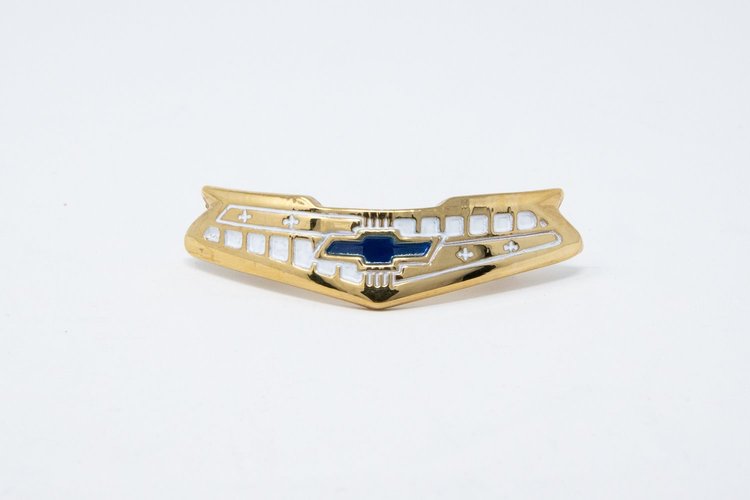 SB-39 Horn Cap Emblem, Six, 1955-1956 Bel Air, 24k Gold