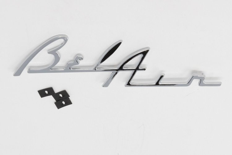 SB-51C "Bel Air" Clock Housing Script, 1955-1956 Chevy, Chrome
