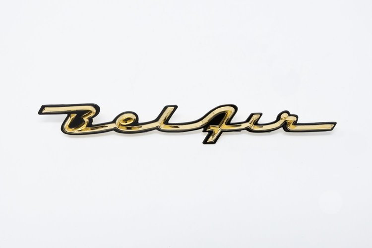 SB-53 "Bel Air" Dash Panel Script, 1957 Chevy, 24k Gold