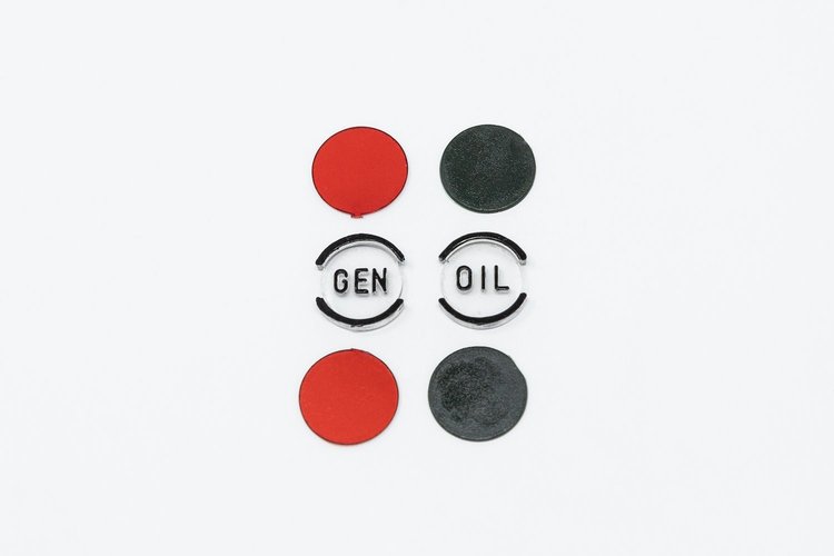 SB-68L Dash Indicator Lenses, 1957 Chevy, Gen; Oil; Color Inserts