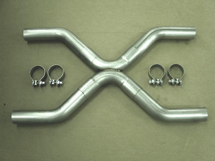 25XSS Exhaust Crossover Pipe, Universal, 2-1/2" X Style Crossover Kit
