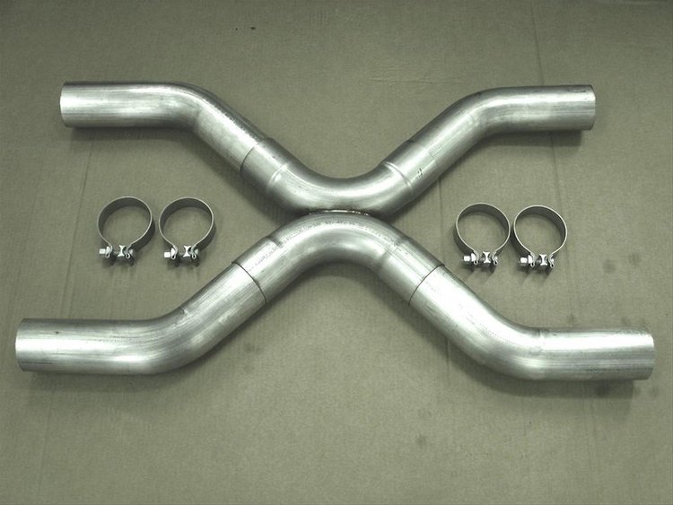 35XSS Exhaust Crossover Pipe, Universal, 3-1/2" X Style Crossover Kit