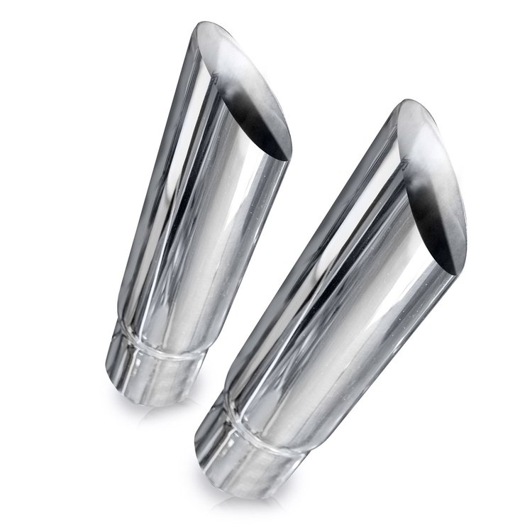 7030250 Slash Cut Exhaust Tips 2.5 in.