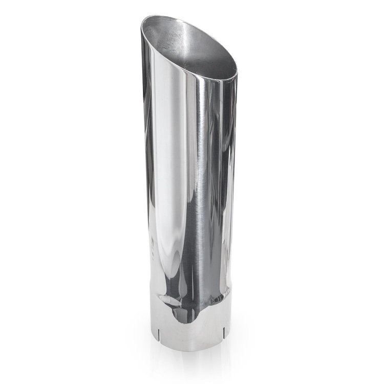 7031350 Exhaust Tail Pipe Tip, Universal, Slash Cut Tip 3-1/2" Inlet