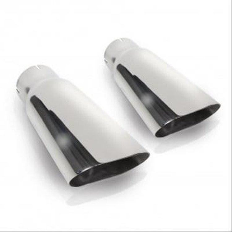 7090300 Exhaust Tail Pipe Tip, Universal, Flat Oval Tips 3" Inlet
