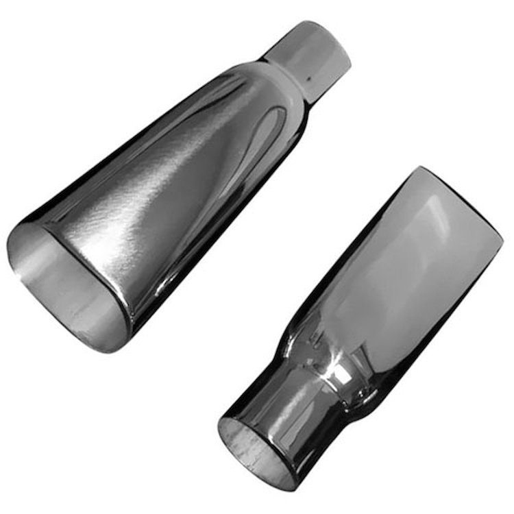 730250 Exhaust Tail Pipe Tip, Universal, 1968-72 Chevelle Tips 2-1/2" Inlet